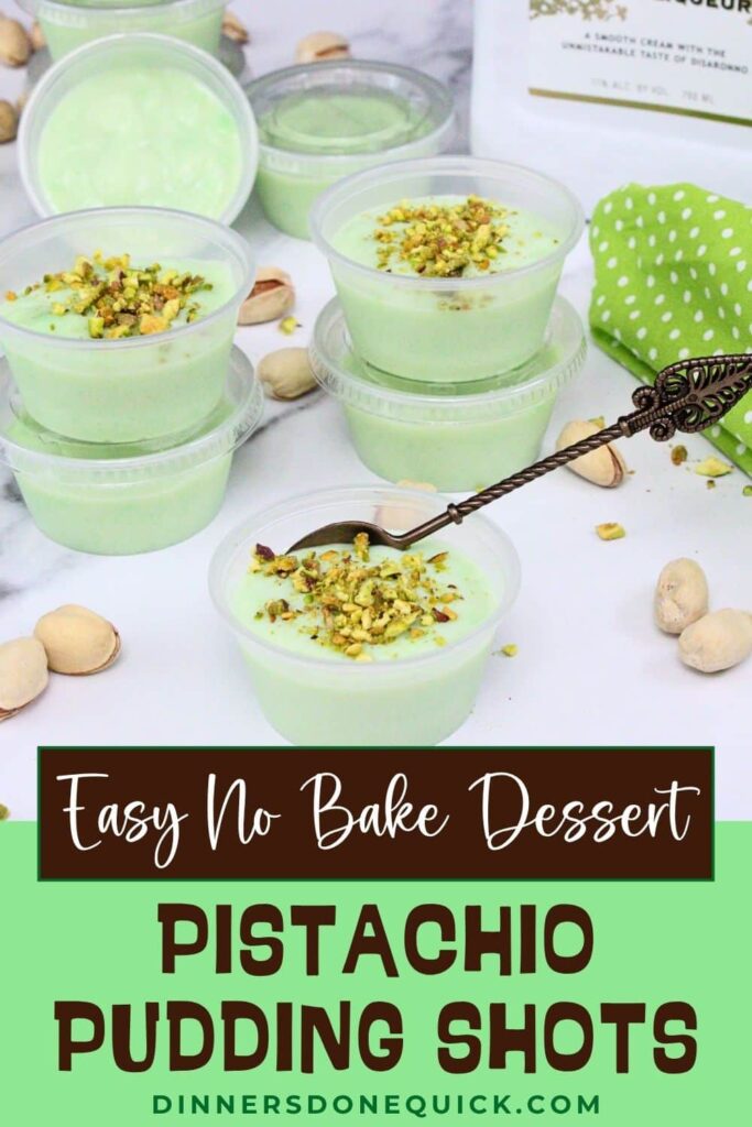 pistachio pudding shots recipe dinners done quick pinterest