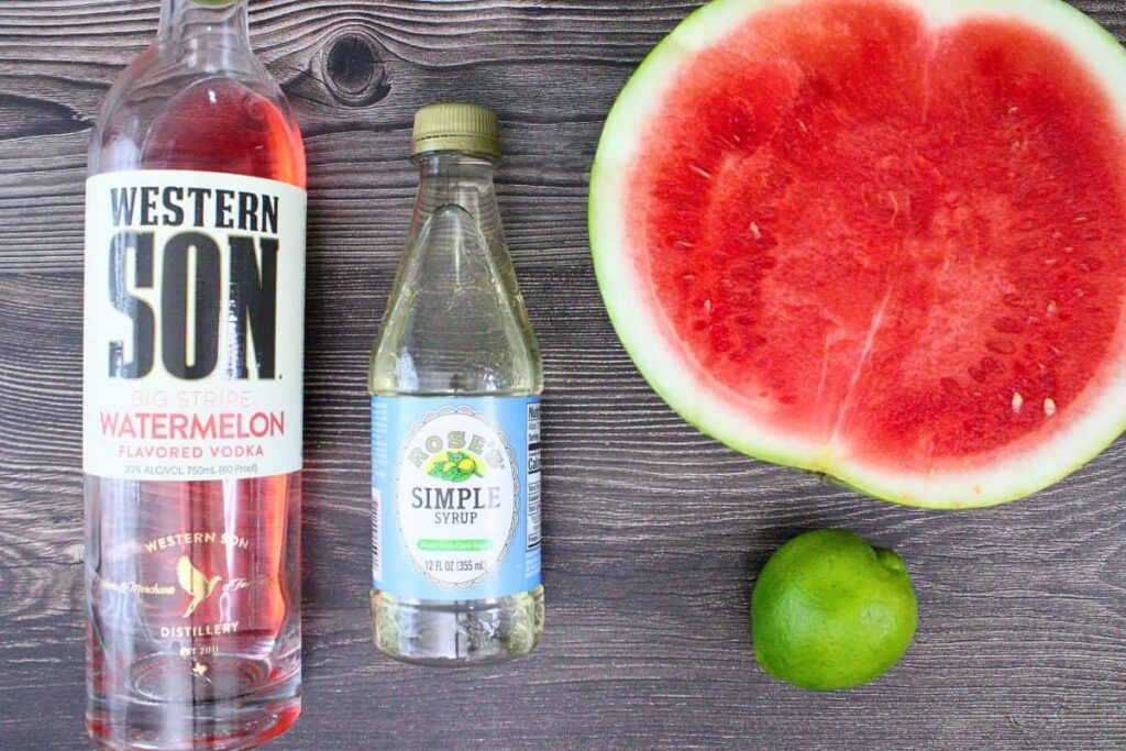 ingredients to make watermelon limeade