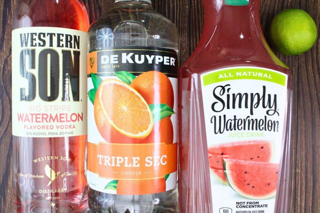 ingredients to make watermelon martini