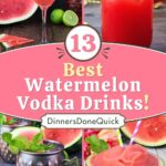watermelon vodka drinks recipes dinners done quick pinterest
