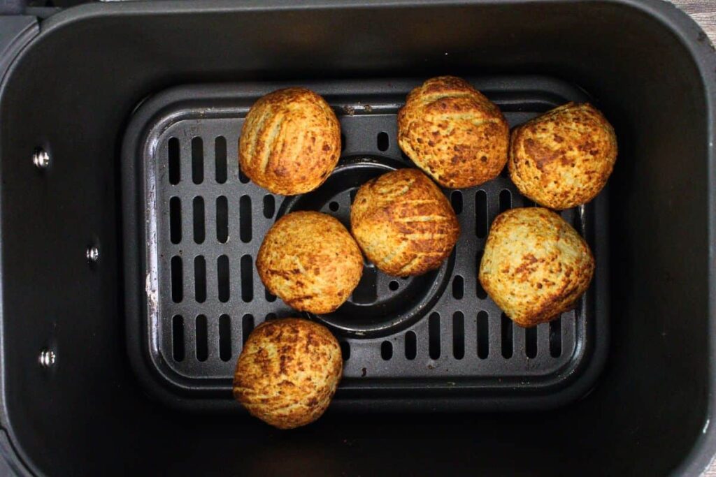 air fry trader joes turkey meatballs unti lthey reach desired level of browning