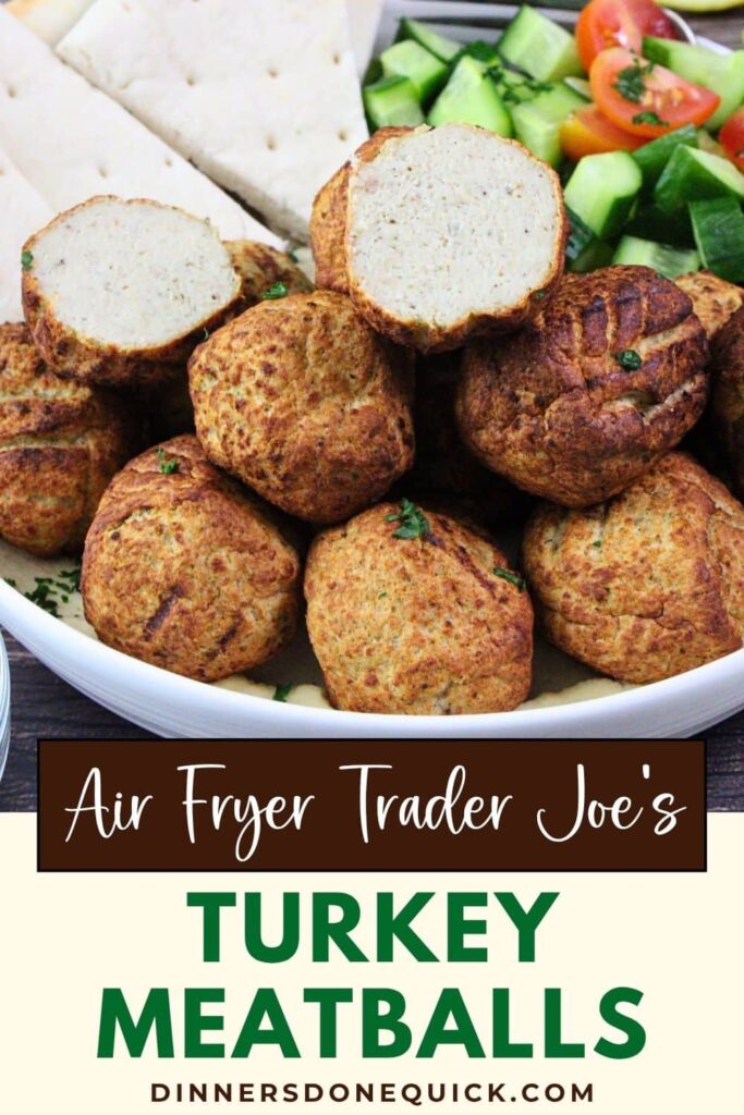 air fryer trader joes turkey meatballs recipe dinners done quick pinterest