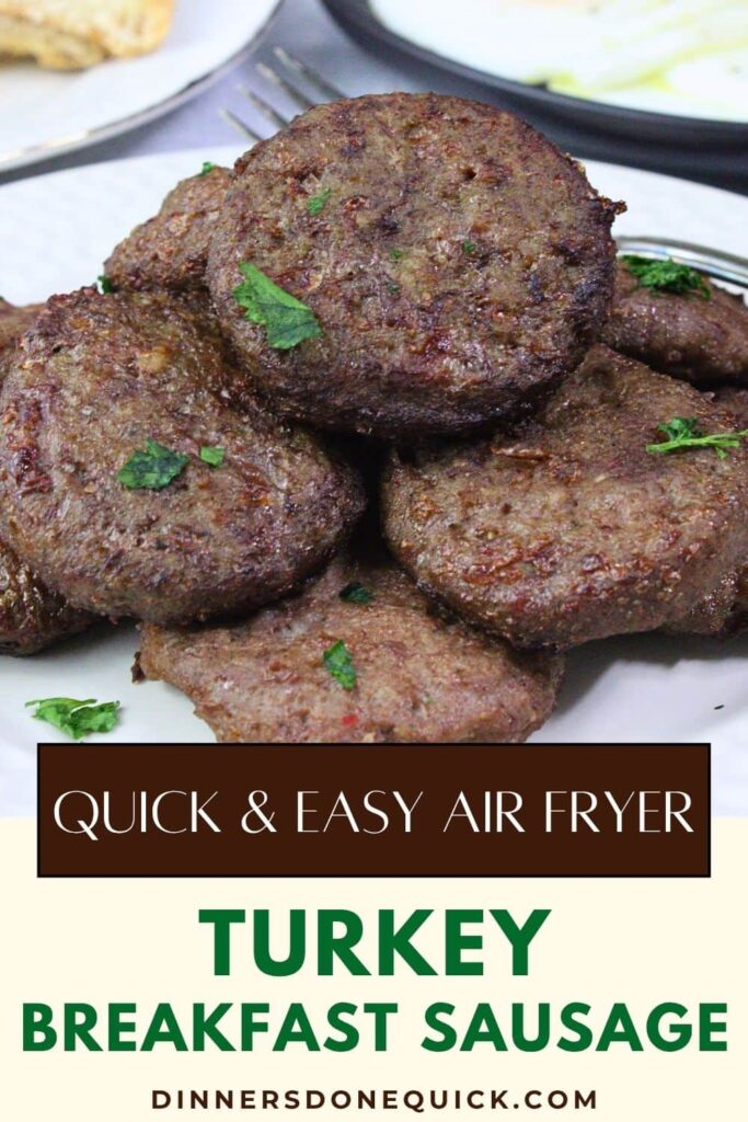 air fryer turkey breakfast sausage recipe dinners done quick pinterest