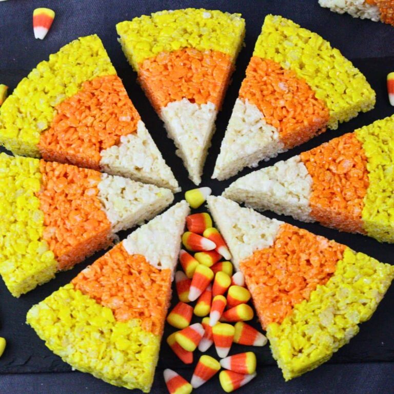 candy corn rice krispie treats recipe dinners done quick featured image