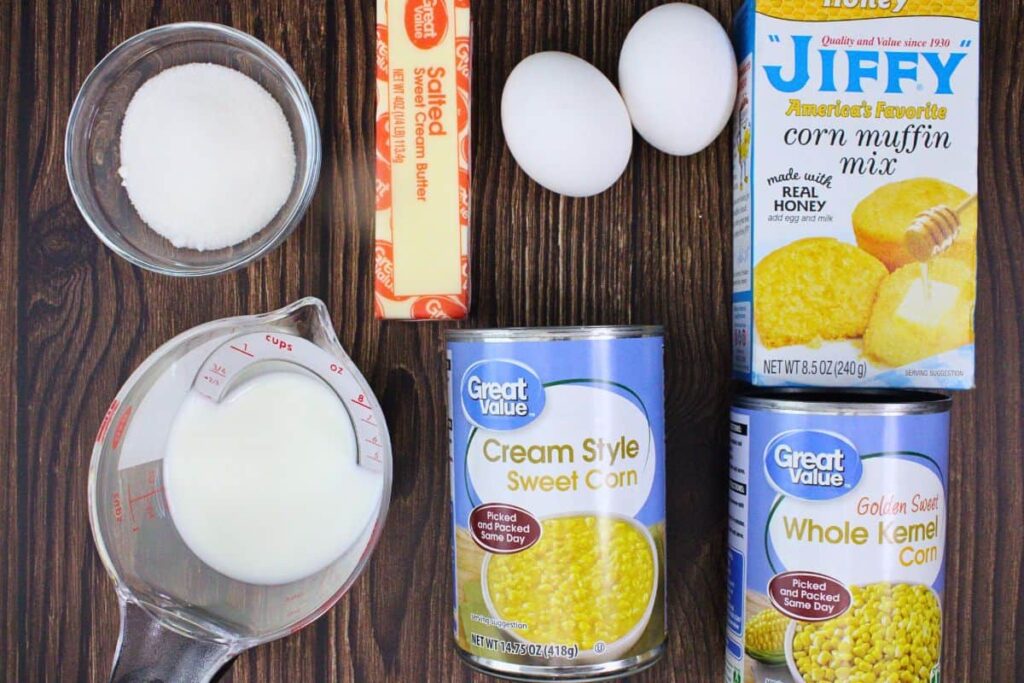 ingredients to make corn casserole in the air fryer