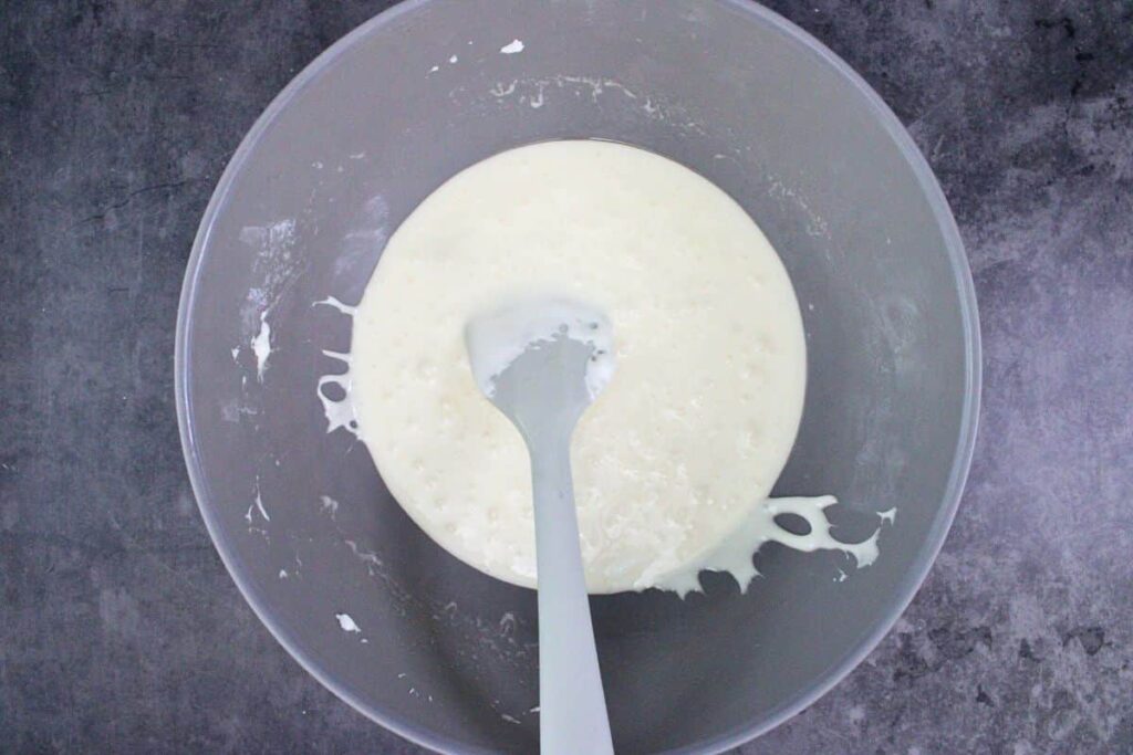 melt marshmallows and butter for brain rice krispie treats in a large bowl