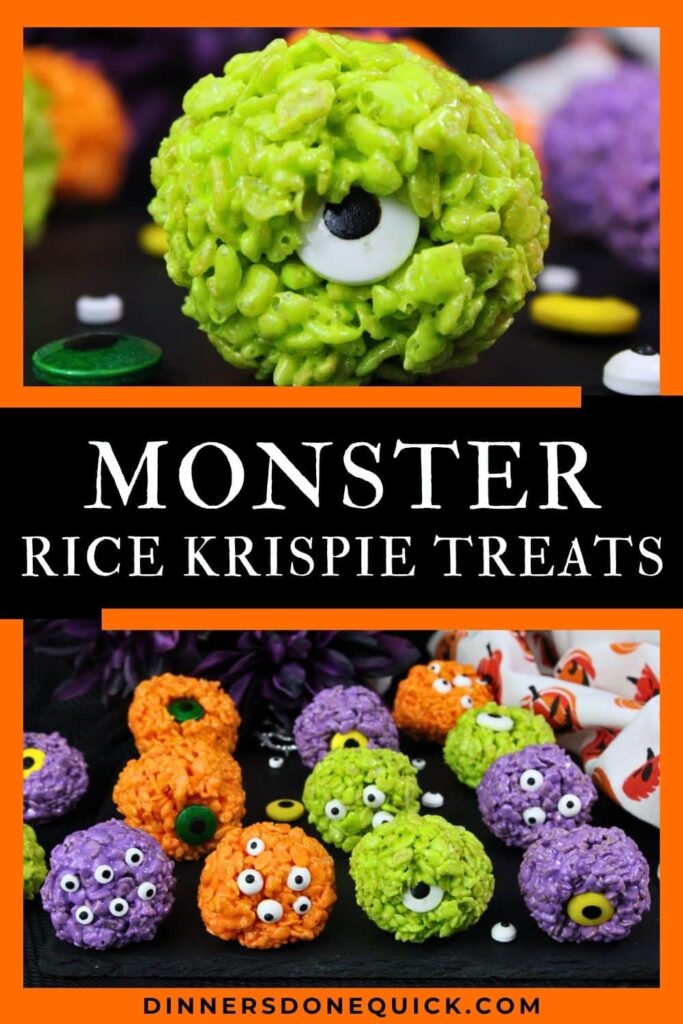 monster rice krispie treats recipe dinners done quick pinterest
