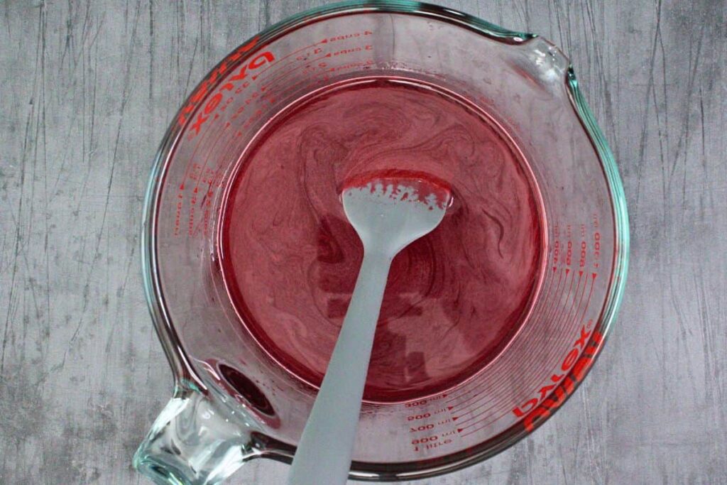 boil water and stir in jello packet for eyeball jello shots