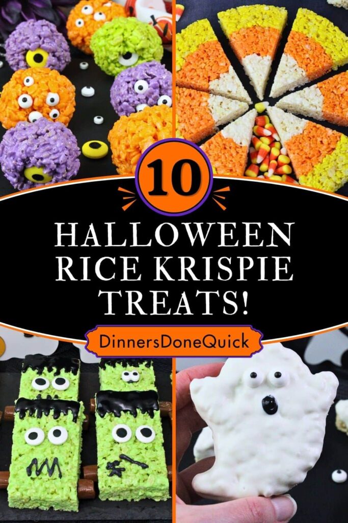halloween rice krispie treats recipes dinners done quick pinterest
