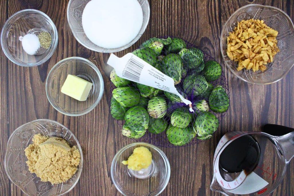 ingredients to make red lobster brussel sprouts