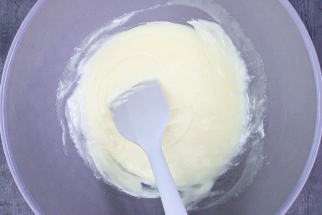microwave white chocolate chips until mixture is melted and thickened