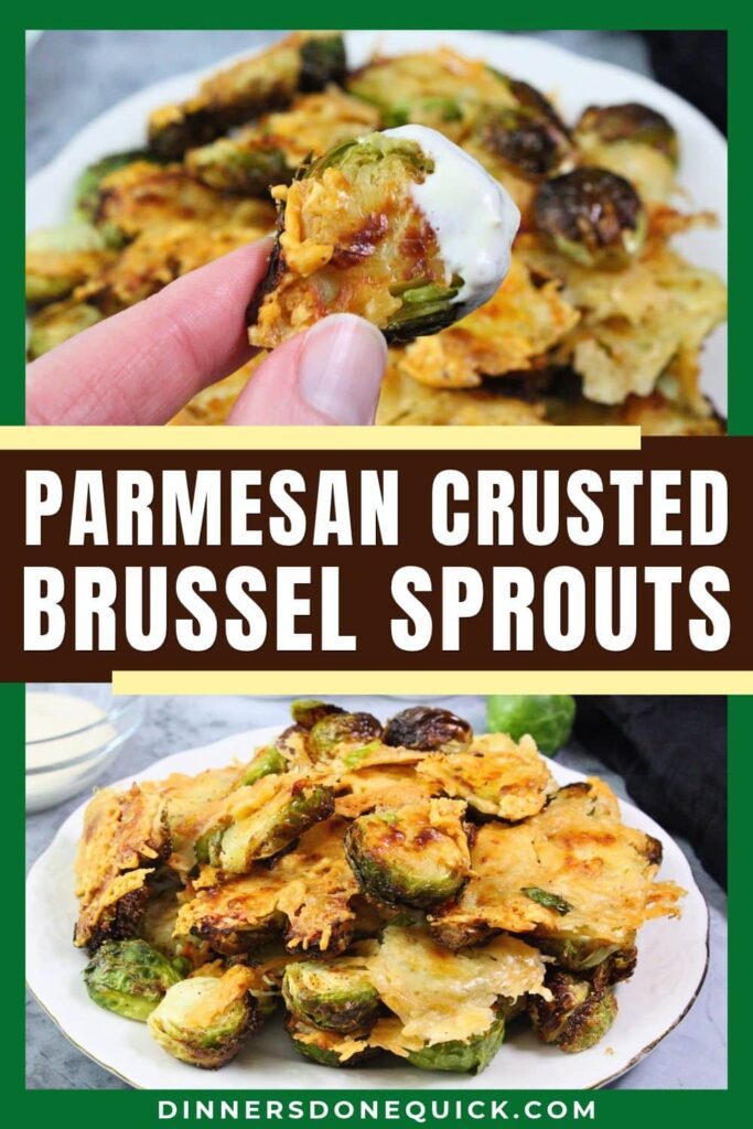 parmesan crusted brussel sprouts recipe dinners done quick pinterest