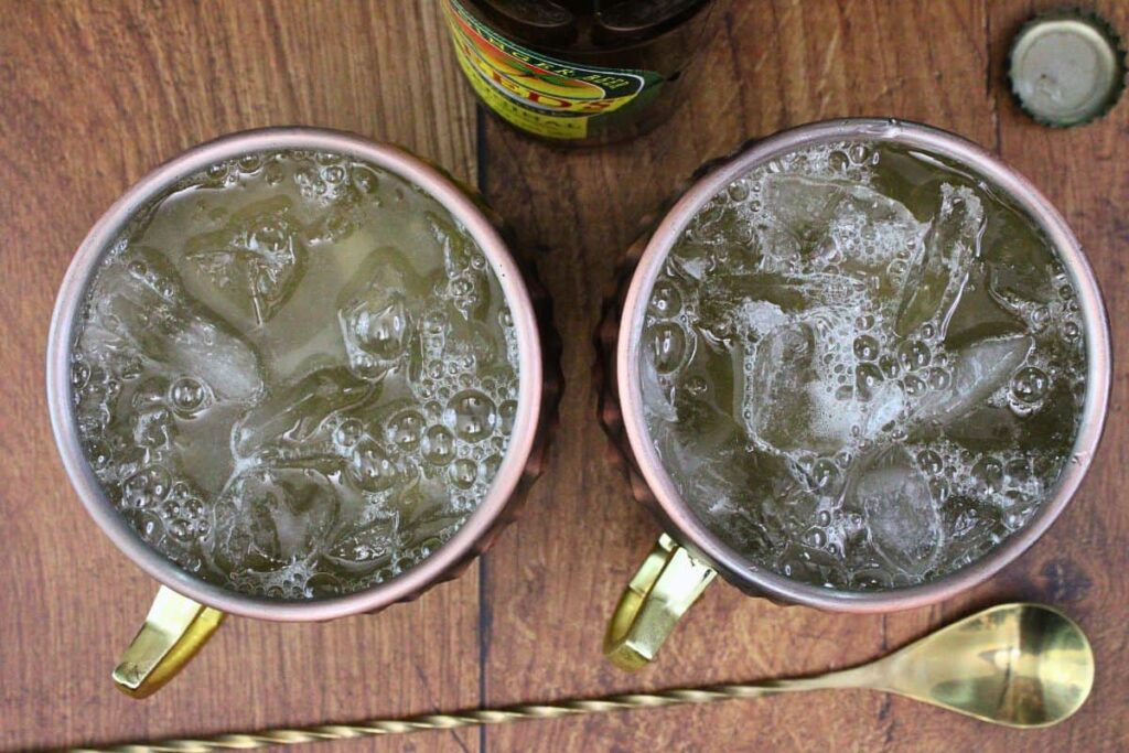 top crown apple mule with ginger beer