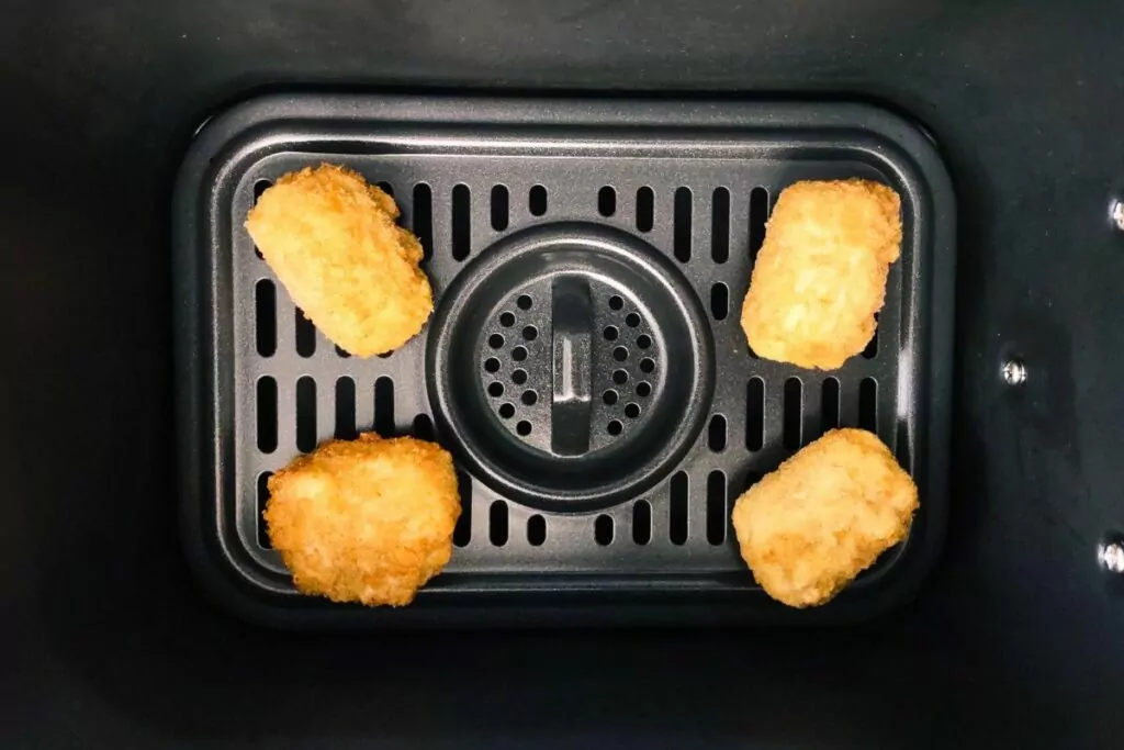 frozen mac and cheese bites in air fryer basket
