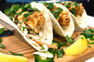 how to air fry mahi mahi with spicy panko fish tacos dinners done quick