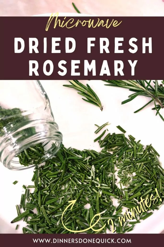 How to Dry Fresh Rosemary in the Microwave in 2 Minutes Dinners Done