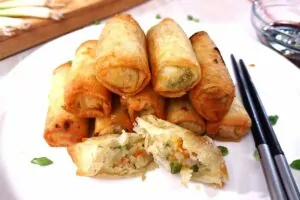how to make frozen spring rolls in the air fryer dinners done quick