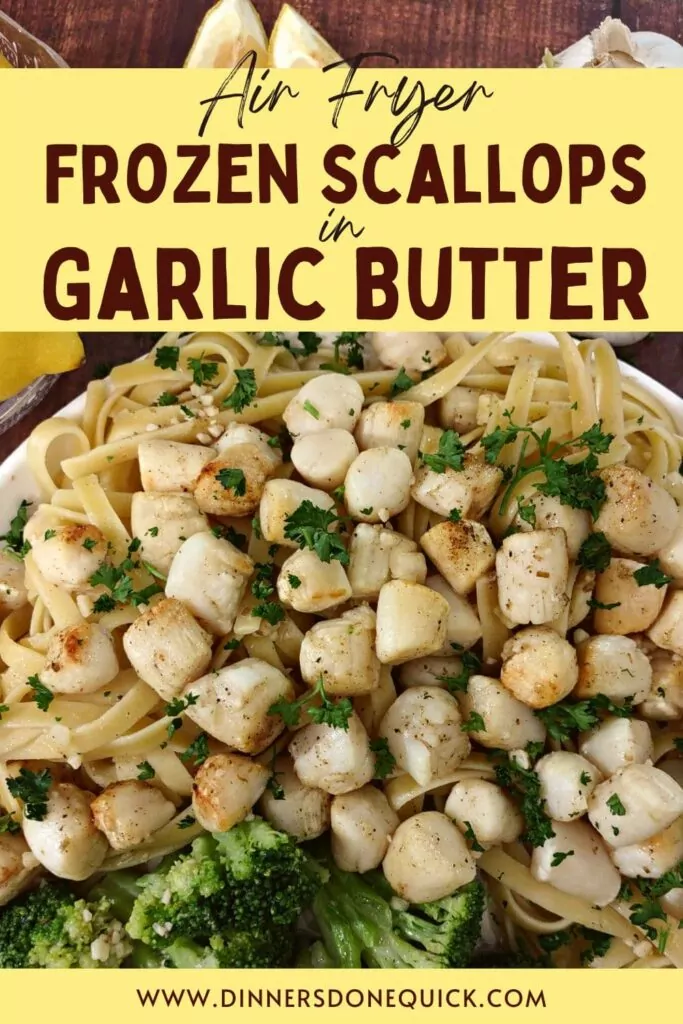 how to cook air fryer frozen scallops with garlic butter in the air fryer dinners done quick pinterest