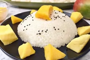 Microwave Sticky Rice (Coconut with Mango Recipe)