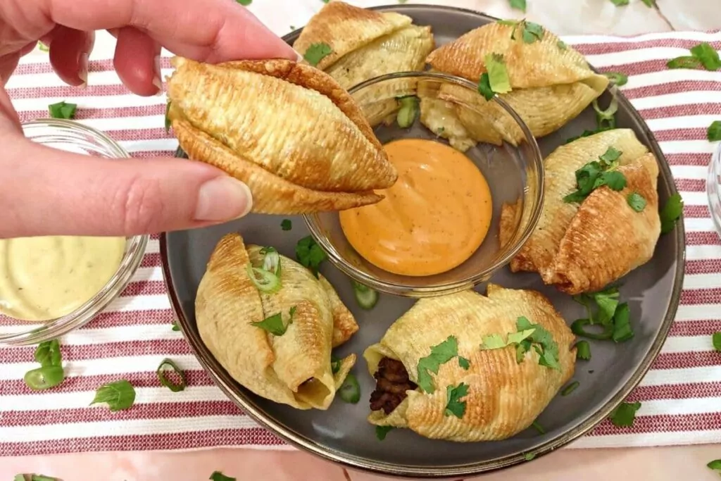 Taco Stuffed Shells Air Fryer Recipe: New Taco Tuesday Favorite ...