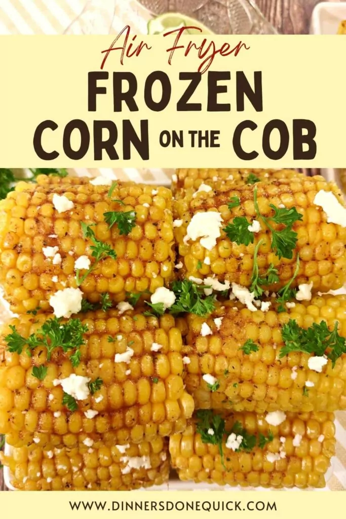 air fryer frozen corn on the cob dinners done quick pinterest