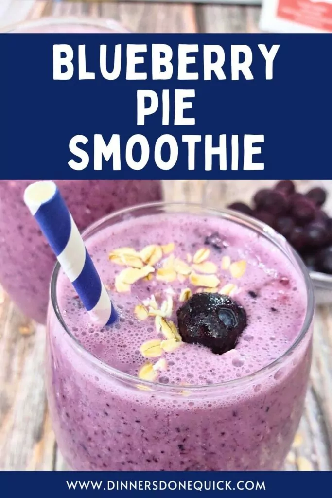 blueberry pie smoothie recipe dinners done quick pinterest