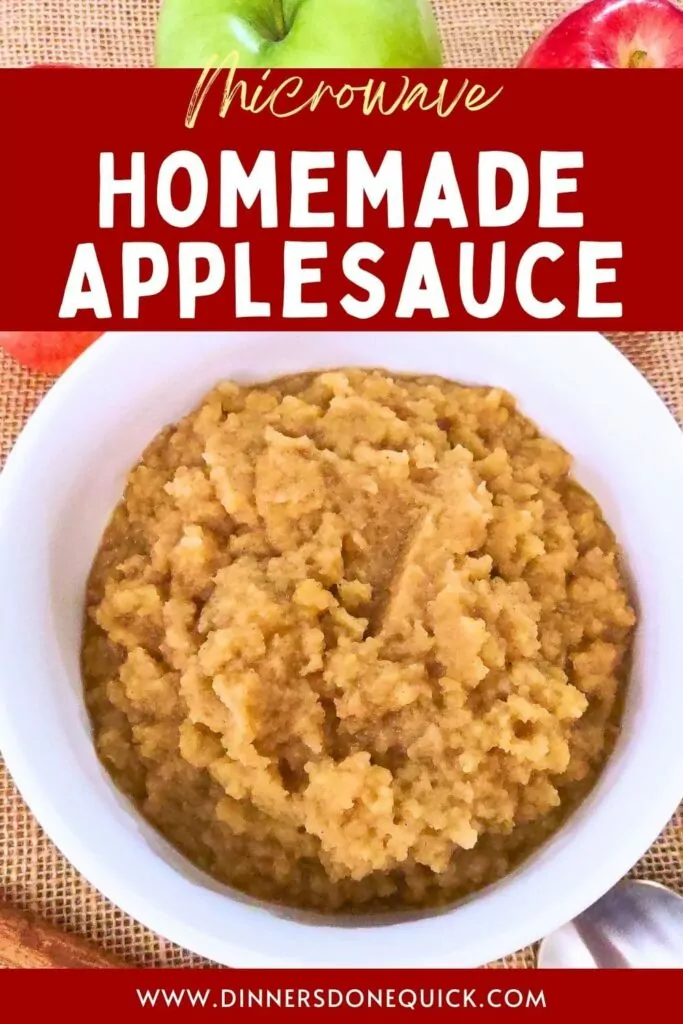 homemade microwave applesauce recipe dinners done quick pinterest