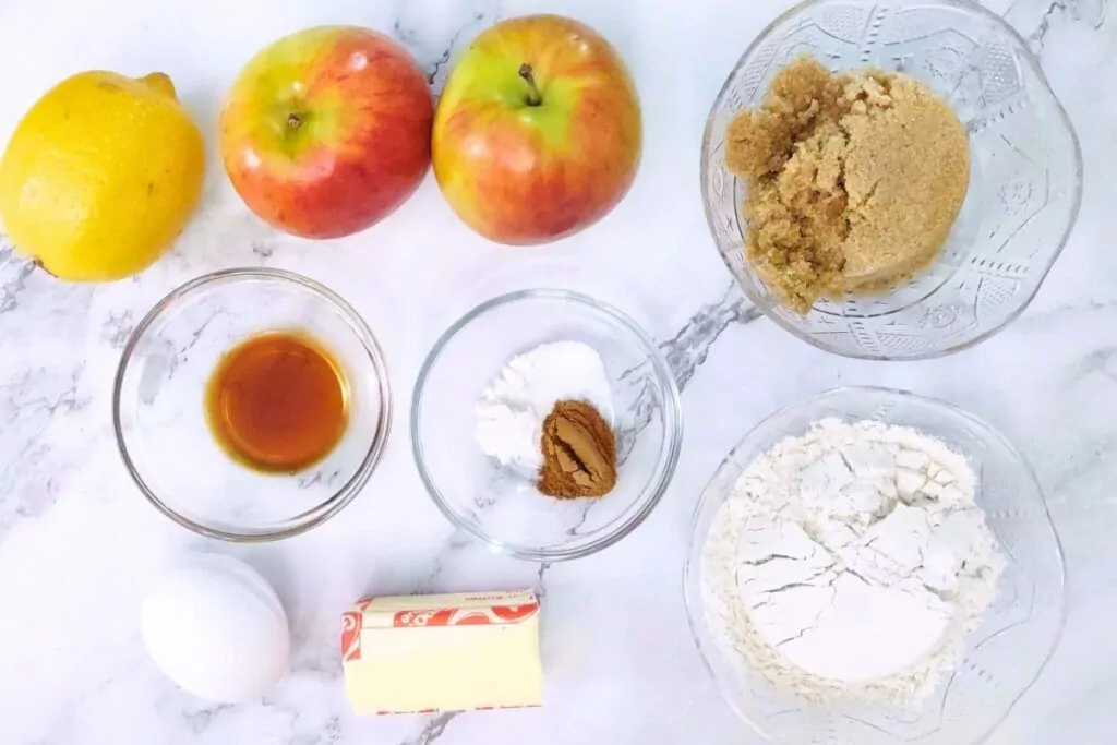 ingredients to make air fryer apple cake