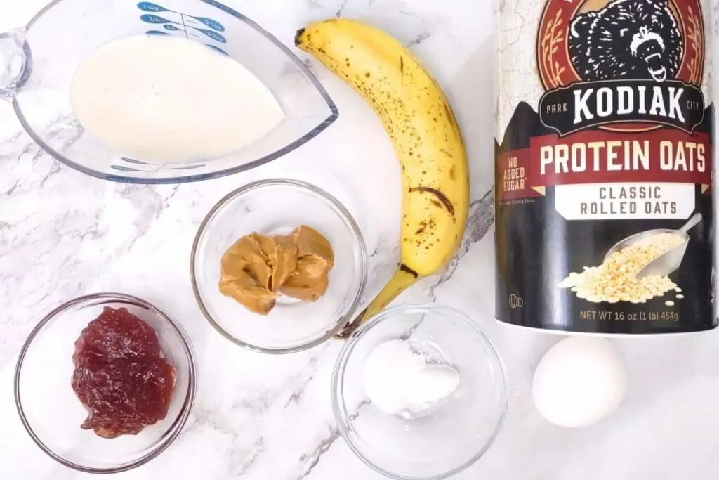 ingredients to make air fryer baked oatmeal