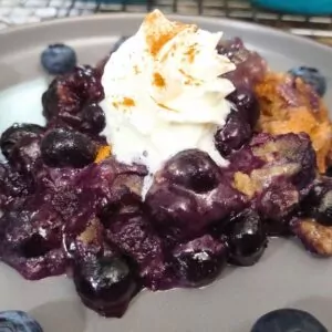 air fryer blueberry cobbler recipe dinners done quick featured image
