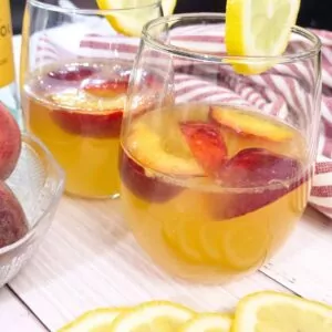 ginger peach sangria recipe dinners done quick featured image