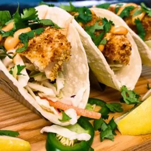 how to air fry mahi mahi with spicy panko fish tacos dinners done quick featured image