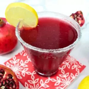 pomegranate lemon drop martini cocktail recipe dinners done quick featured image
