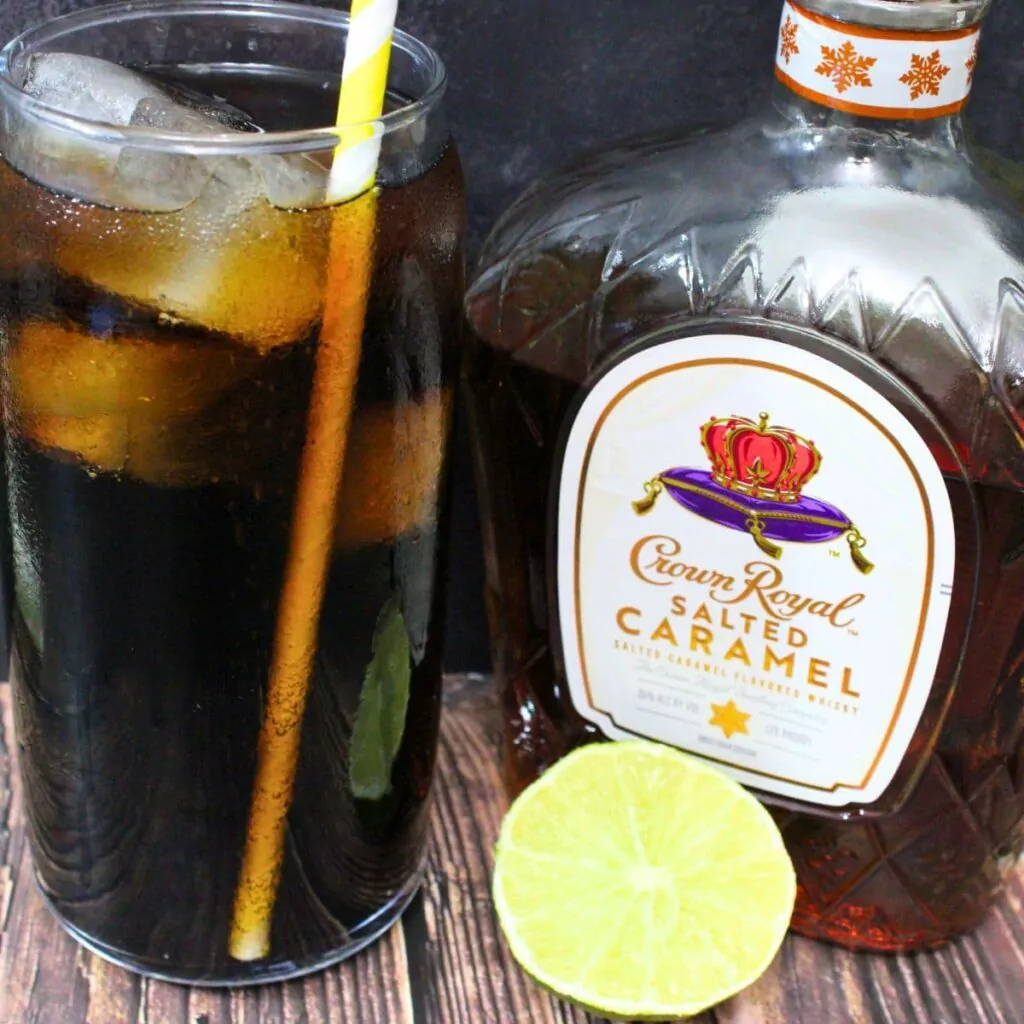 Crown Salted Caramel and Coke Easy 2 Ingredient Cocktail Dinners