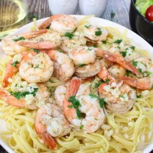 air fryer shrimp scampi recipe dinners done quick featured image