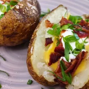 how to cook a loaded baked potato in the air fryer with foil dinners done quick featured image