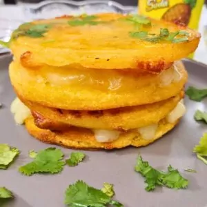 how to make trader joes corn and cheese arepas in the air fryer dinners done quick featured image