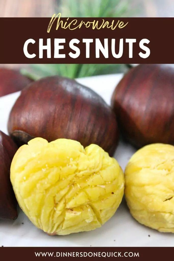 microwave chestnuts recipe dinners done quick pinterest