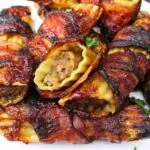 air fryer shotgun shells wrapped in bacon recipe dinners done quick featured image