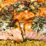 air fryer spinach stuffed salmon recipe dinners done quick featured image