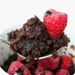 chocolate raspberry mug cake recipe dinners done quick featured image