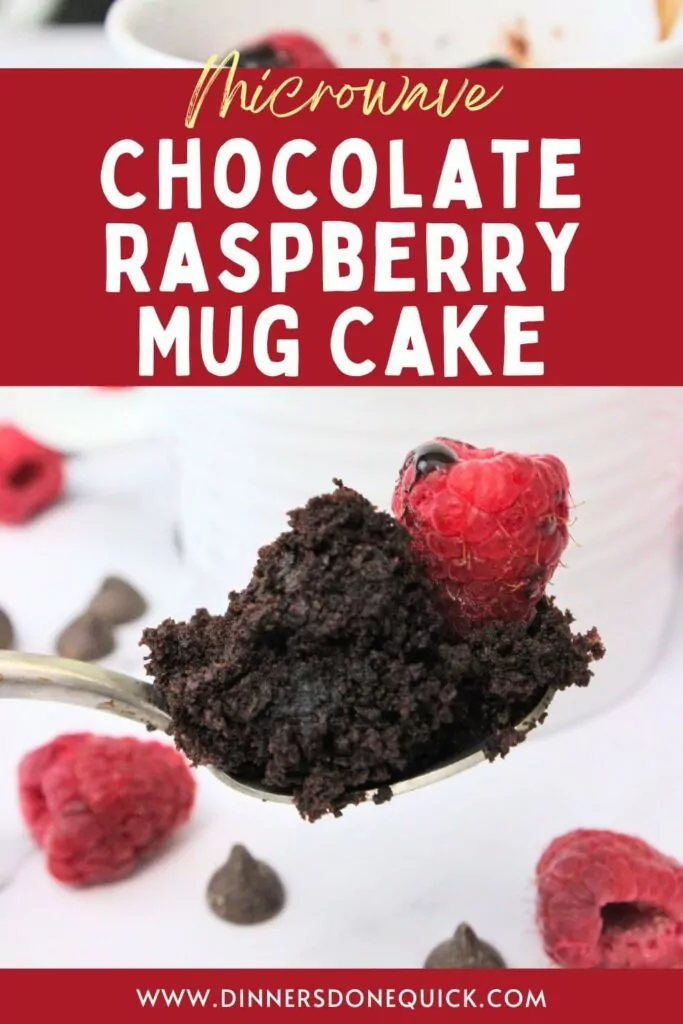 chocolate raspberry mug cake recipe dinners done quick pinterest