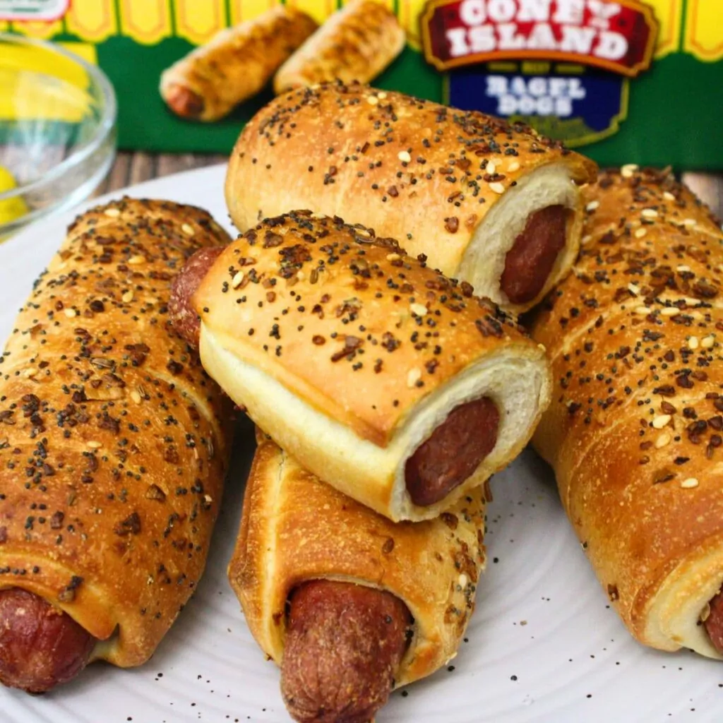 Nathan's Bagel Dog in the Air Fryer Coney Island Snack! Dinners Done