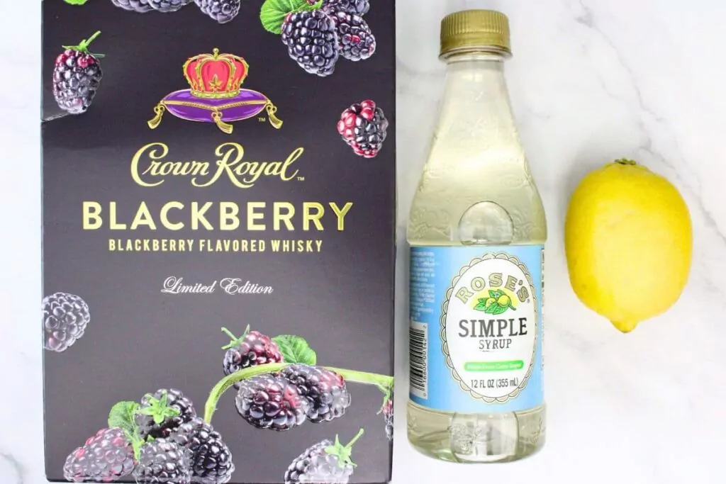 crown royal blackberry whiskey sour ingredients