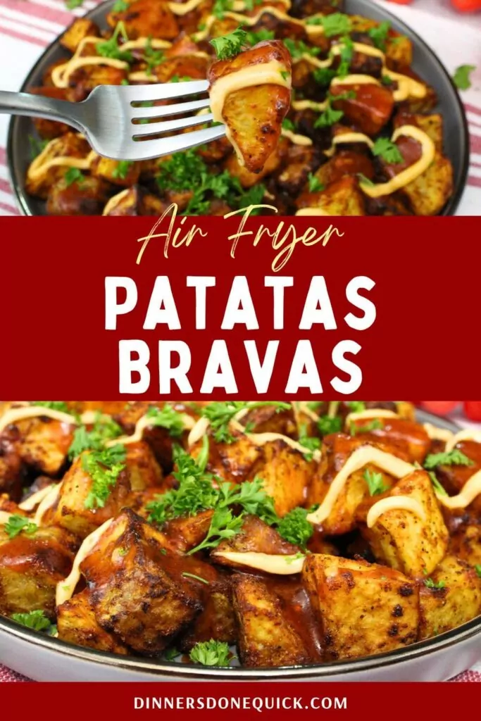 air fryer patatas bravas recipe dinners done quick pinterest