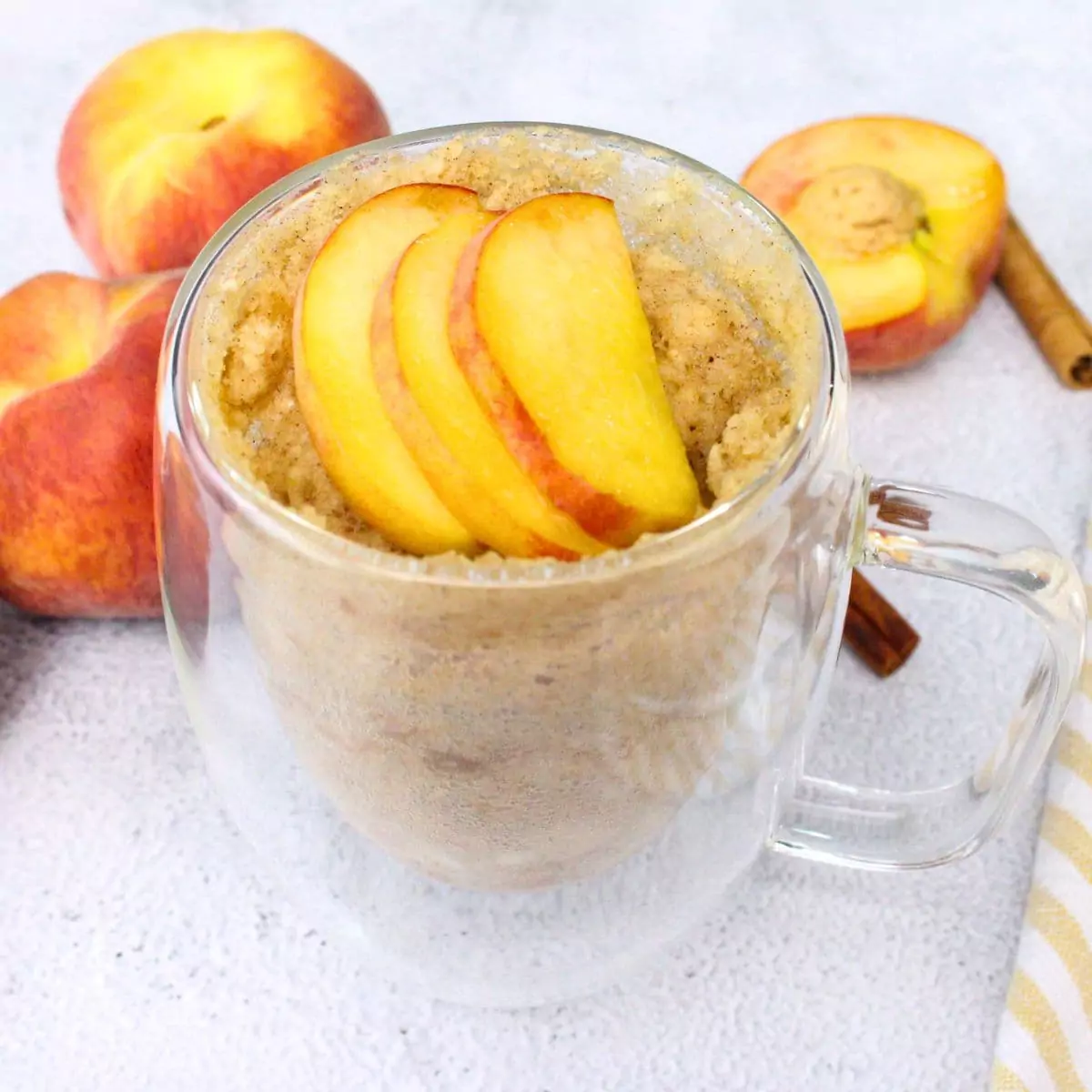 peach mug cake recipe dinners done quick featured image