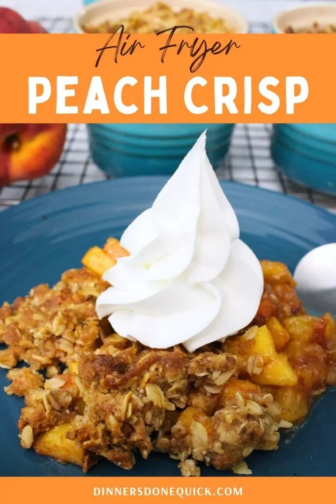 air fryer peach crisp recipe dinners done quick pinterest