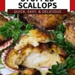 air fryer stuffed scallops recipe dinners done quick pinterest
