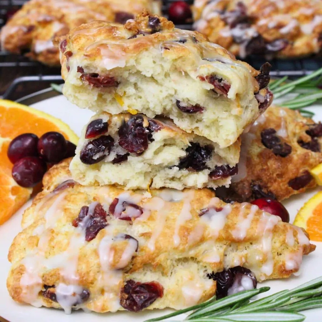 Easy Cranberry Orange Scones in the Air Fryer or Oven! - Dinners Done Quick