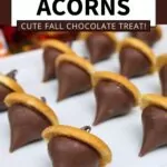 hershey kiss acorns recipe dinners done quick pinterest